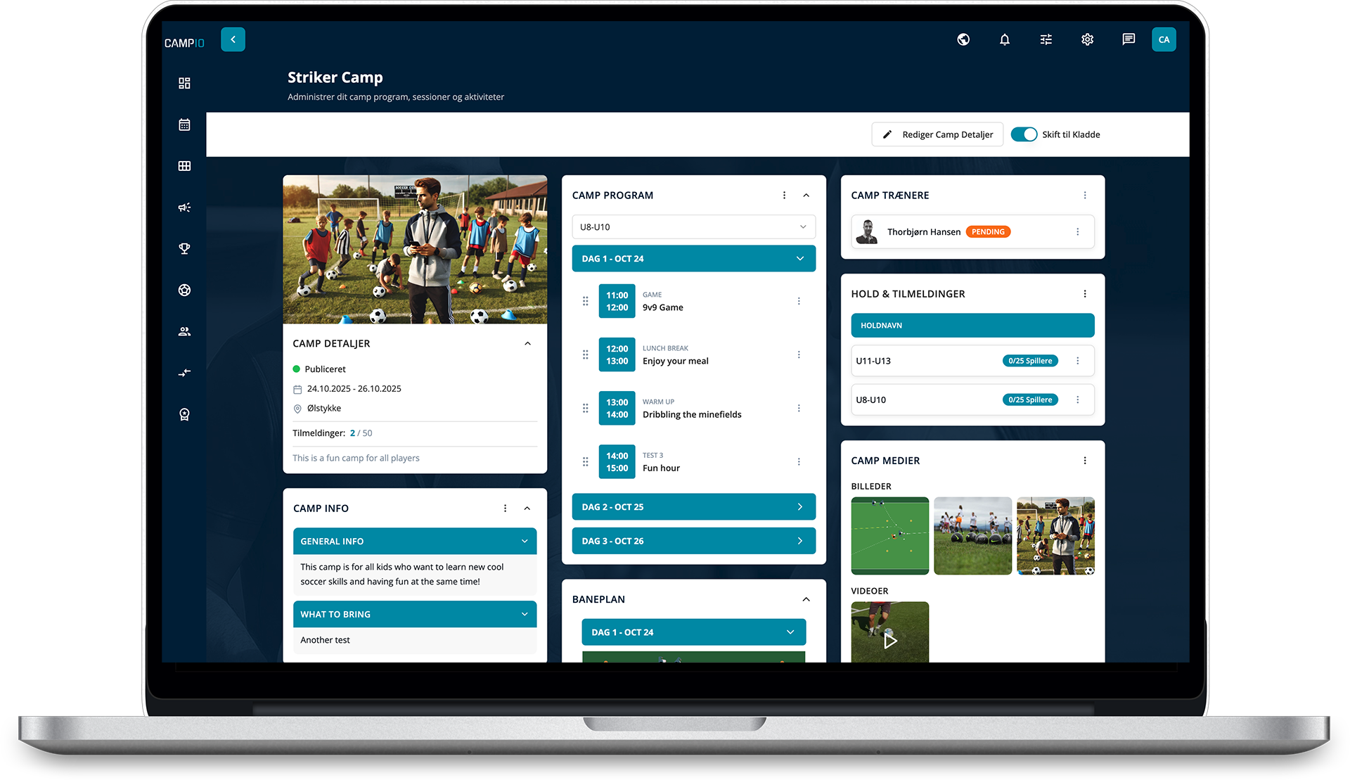 CAMPIO - Sports Camp Management